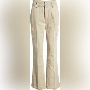 PAIGE DENIM Dion High Waist Cargo Trouser Flare Pants